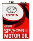 Масло моторное Toyota Synthetic Motor Oil SP/GF 6A 0W-20, 4 л