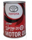 Масло моторное Toyota Synthetic Motor Oil SP/GF 6A 0W-20, 1 л