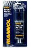 Клей двухкомпонентный для металлических деталей MANNOL Epoxy-Metall(двойной шприц), 30г.