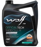 Моторное масло Wolf Officialtech 5W30 C3 LL3, 5 л 1048181