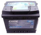 Аккумуляторная батарея EXIDE Premium 60Ah 600A, EA601